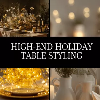 Elegant Christmas Tablescape: Luxe Plan + AI Mood Boards