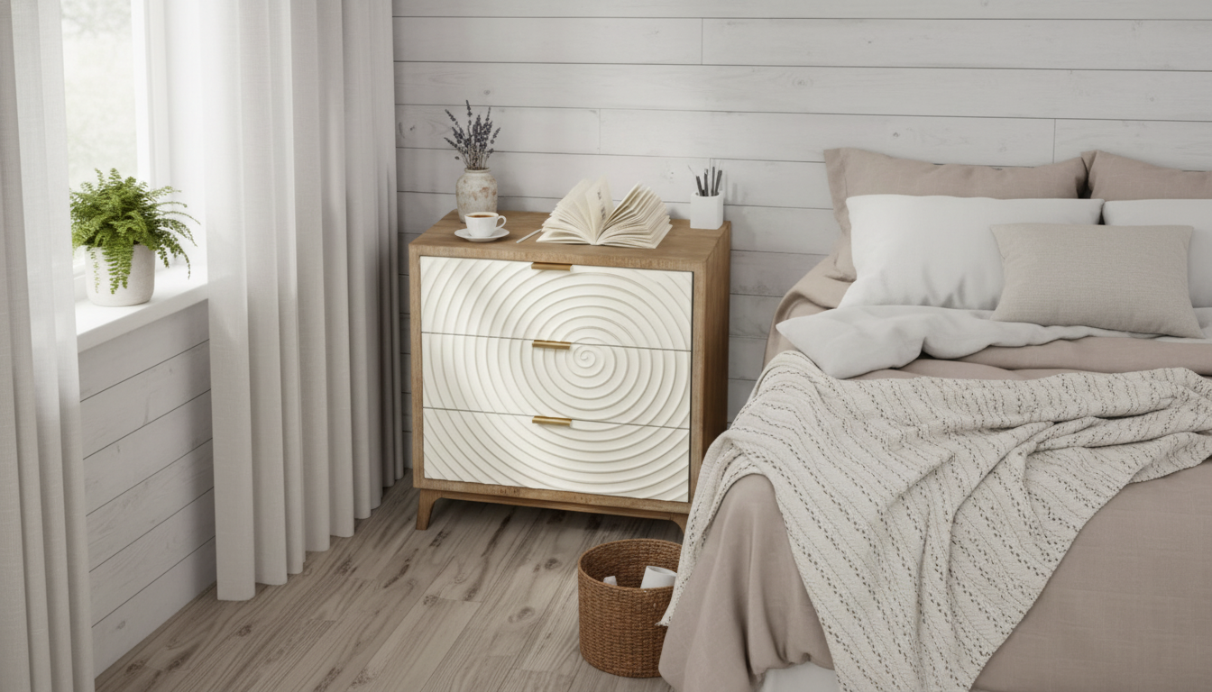 Farmhouse 3-Drawer Wood Dresser for Cozy, Tidy Rooms