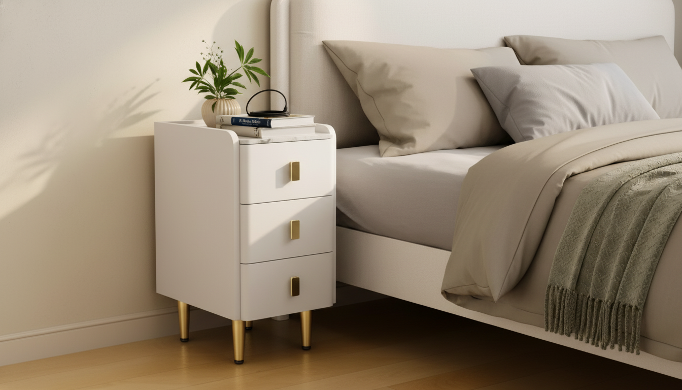 Slim Nightstand with Drawers & Charging: Small-Space Guide