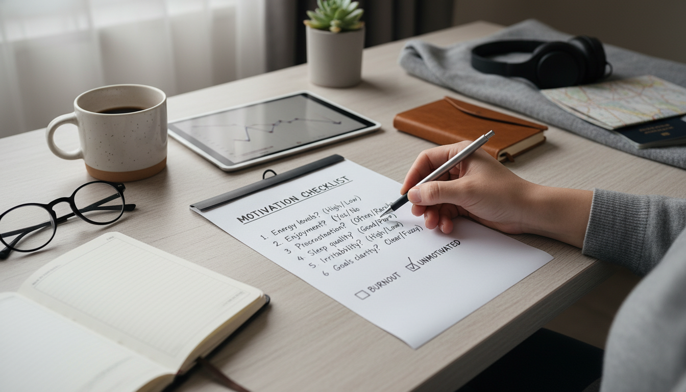 Motivation Checklist: Burnout or Just Unmotivated?