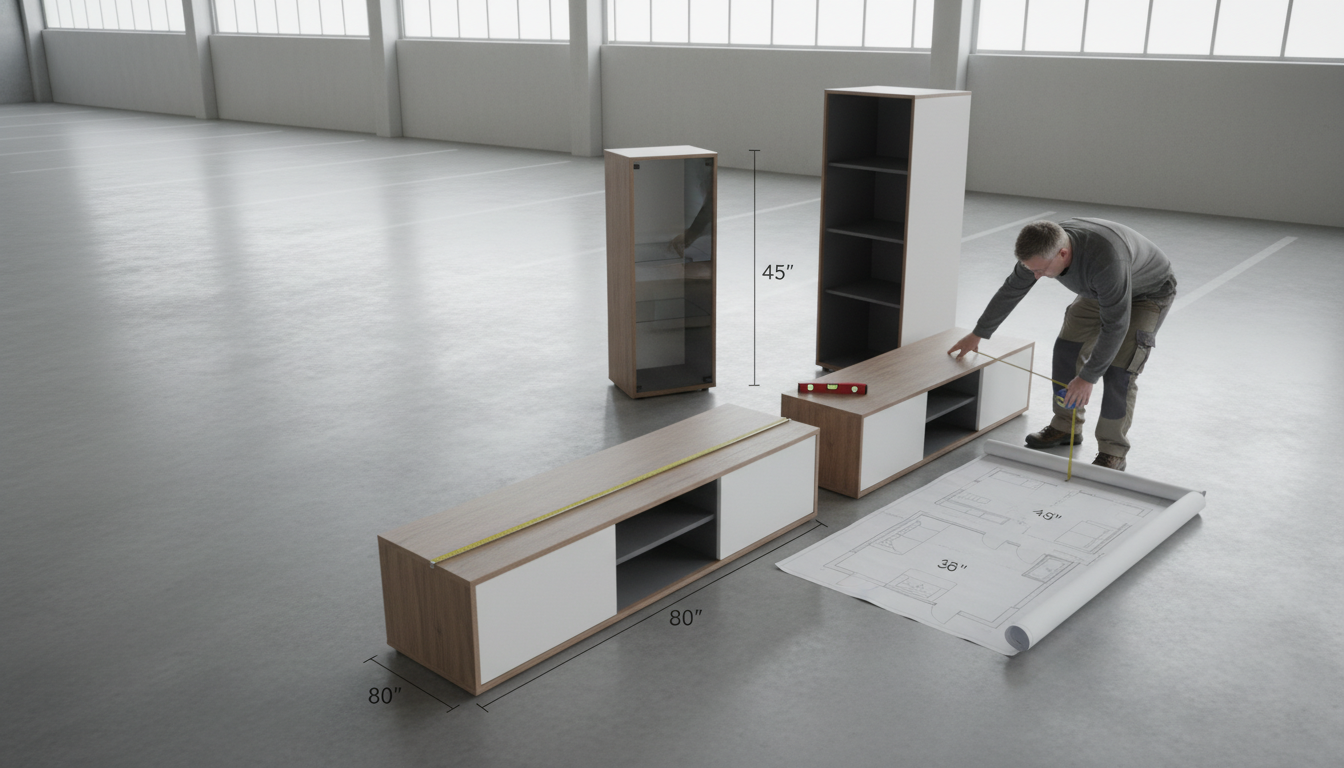 Living Room Cabinet Size Guide: Width, Depth & Clearances