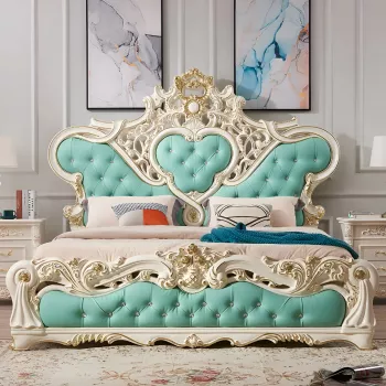 Modern Luxury Double Storage Bed: Sleek Space Saver